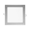 LED panel Ecolite RAFA 12W chrom čtverec vestavný neutrální bílá LED-WSQ-12W/41/CHR