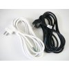 Třížilový napájecí kabel 3x1mm  Délka 2 metry se zástrčkou  Barva bílá nebo černá