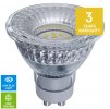 Zdravá LED žárovka EMOS TRUE 4,8W GU10 230V 3000K a 4000K, šetří oči minimalizuje modré světlo ECO biorytmus doporučená šetrná pro děti dospělé levná