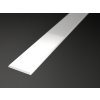 Krycí nacvakávací lišta, ochranný mléčný difuzor k hliníkovému nášlapnému ALU profilu FLOOR mezi dlaždice a dlažbu, pochozí zátěžový do podlahy obkladu
