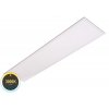 Obdelníkový LED panel BLP30120 102310. 30x120cm bílá barva rámu, 3000K teplá bílá, podlouhlé stropní  stmívatelné svítidlo do podhledu na lanka strop.