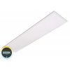 Obdelníkový LED panel BLP30120 102312. 30x120cm bílá barva rámu, 6000K studená bílá, podlouhlé stropní  stmívatelné svítidlo do podhledu na lanka strop.