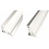 Rohový hliníkový profil černý PROFILO C / CORNER C. ALU lišta 20x16mm pro LED diodový pásek lišta elox. Jediná ALU lišta s náklonem 30°nebo 60°