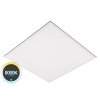Čtvercový LED panel BLP6060 102302. 60x60cm bílá barva rámu, 6000K studená bílá, hranaté stropní  stmívatelné svítidlo do podhledu na lanka strop.