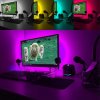 Barevný RGB LED pásek na připojení přes USB do TV televize. Kompletní sada, součástí dodávky je dálkové ovládání.  TopLux Praha - skladem na prodejně