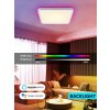 Designové CCT+RGB stropní LED svítidlo IMMAX NEO LITE TUDO 40cm 50W, hlavní regulovatelné a stmívatelné světlo s pocitovým náladovým barevným podsvícením