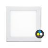 Bílý vestavný LED panel RAFA 12W CCT hranatý 17x17cm IP44