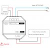 Chytrý ZigBee a radarový přijímač pro stmívání LED svítidel a panelů, stmívač na 230V TRIAK AC 240W zatížení 1,36A do aplikace a na dálkové ovládání.