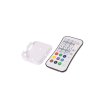 Dálkový ovladač pro dimLED přijímač na ovládání SPI programovatelných digitálních LED pásků RGBW / RGBIC, Bílý ovladač na baterii CR2032 s držákem na zeď.