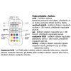 Dálkový ovladač pro dimLED přijímač na ovládání SPI programovatelných digitálních LED pásků RGBW / RGBIC, Bílý ovladač na baterii CR2032 s držákem na zeď.