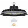LED průmyslové svítidlo TOPLUX PROFI HighBay UFO 150W 4000K, silná technická lampa do haly, stmívatelné se senzorem