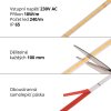 Venkovná LED pásek na 230V dozásuvky bez trafa 6000K studená bílá, podlepený, stříhatelný po 10cm