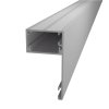 DEKO LINE bílý pohledový hliníkový profil před GARNÝŽ - ALU krycí lišta pro LED pásky (2metry)