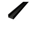 Velký černý hliníkový mprofil pro LED pásek  2cm 20mm elegantní black lišta