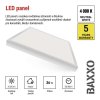 LED panel BAXXO 60×60 cm přisazený bílý – pohled zepředu