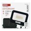 LED reflektor GLARO 20W, černý, IP65, 2000 lm, neutrální bílá