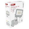 LED reflektor GLARO s pohybovým čidlem, 20 W, bílý, IP54, 2000 lm, neutrální bílá