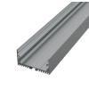 SF-MAX-S stříbrný předsazený/závěsný hliníkový profil 49x25mm pro výrobu svítidel pro LED pásek (2metry)