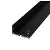 SF-MAX-B černý předsazený/závěsný hliníkový profil 49x25mm pro výrobu svítidel pro LED pásek (2metry)