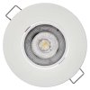LED vestavné svítidlo 5 W, krytí IP20 - pro vnitřní prostředí, rozměry: průměr 90 × 25 mm, montážní otvor 68 mm, náhrada za žárovku 50 W, svítivost 450 lm, barva světla teplá bílá, 3 000 K