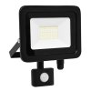 LED reflektor 30 W, náhrada za halogen 180 W, krytí IP44, rozměry 23 x 10 x 22 cm, svítivost 2 400 lm, barva světla studená bílá, 5 000 K, materiál hliník/sklo, čip LED SMD, vyzařovací úhel 120°, pohybový senzor
