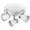 Bílý bodovkový lustr ENALI EL-30 W pro 3x LED žárovku GU10 - nastavitelné bodové stropní světlo 28764