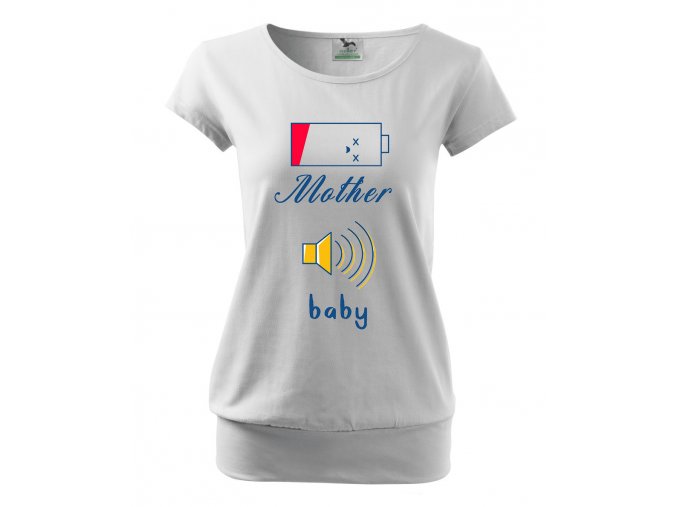 těhotenské tričko Máma vs miminko