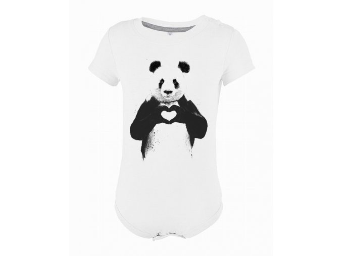 Kojenecké body panda láska