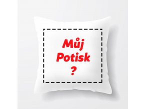 Polštář vlastní potisk velký potisk