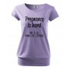 těhotenské tričko těhotenství je těžké, to je vše, děkuji za naslouchání fialové