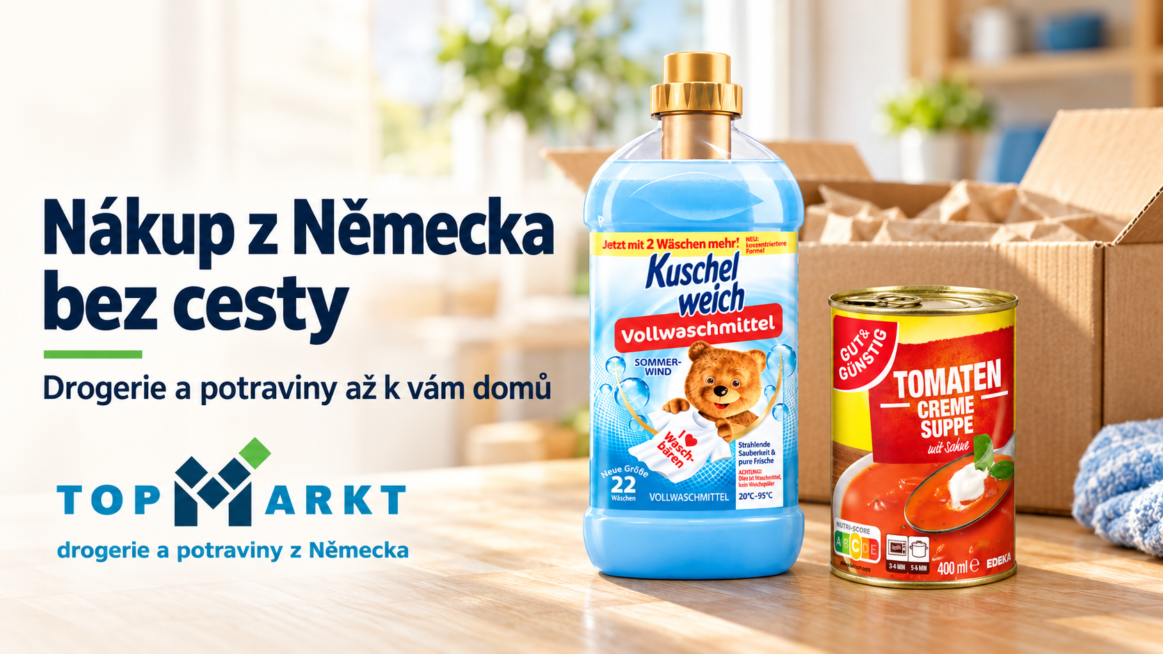 Nákup z Německa bez cesty: drogerie a potraviny online