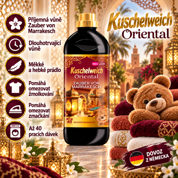Kuschelweich Oriental Zauber von Marrakesch 1 l – koncentrovaná aviváž, až 40 pracích dávek