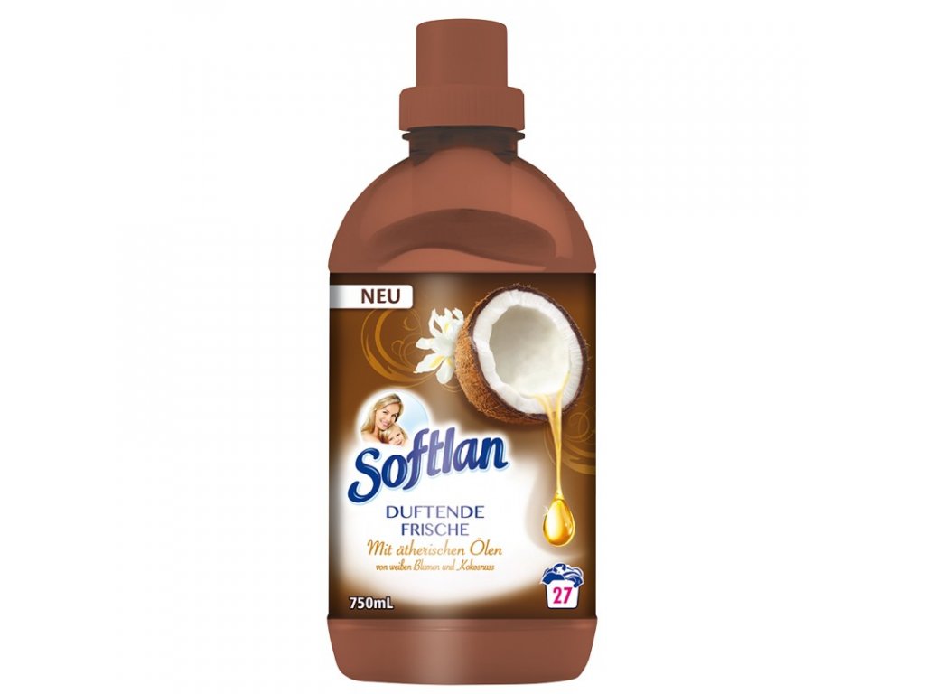 Softlan Duftende Frische aviváž s éterickými oleji z bílých květin a kokosového ořechu 750ml