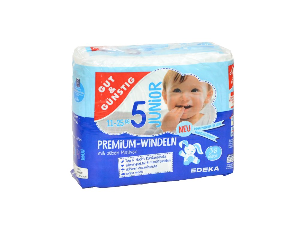 Premium dětské pleny JUNIOR (11-25kg) 36ks