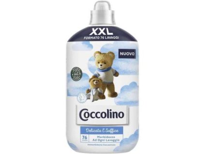 coccolino concentrated softener 76 washes delicate and soft 1750 ml