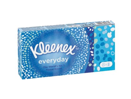 Kleenex Extra jemné papírové kapesníčky 2 - vrstvé, 8x9ks