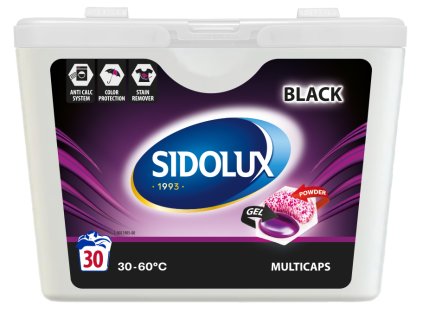 01013620 SIDOLUX MULTICAPS BLACK 30 ks