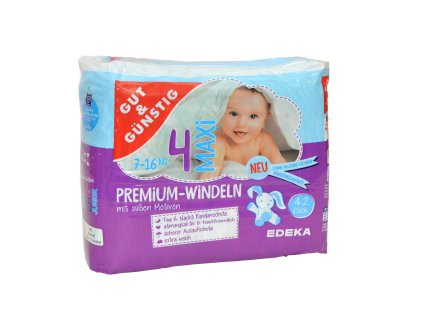 Premium dětské pleny MAXI (7-16kg) 38ks