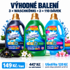 Výhodné balení 3 x Waschkönig XXL Gelu na praní 110 Pracích cyklů