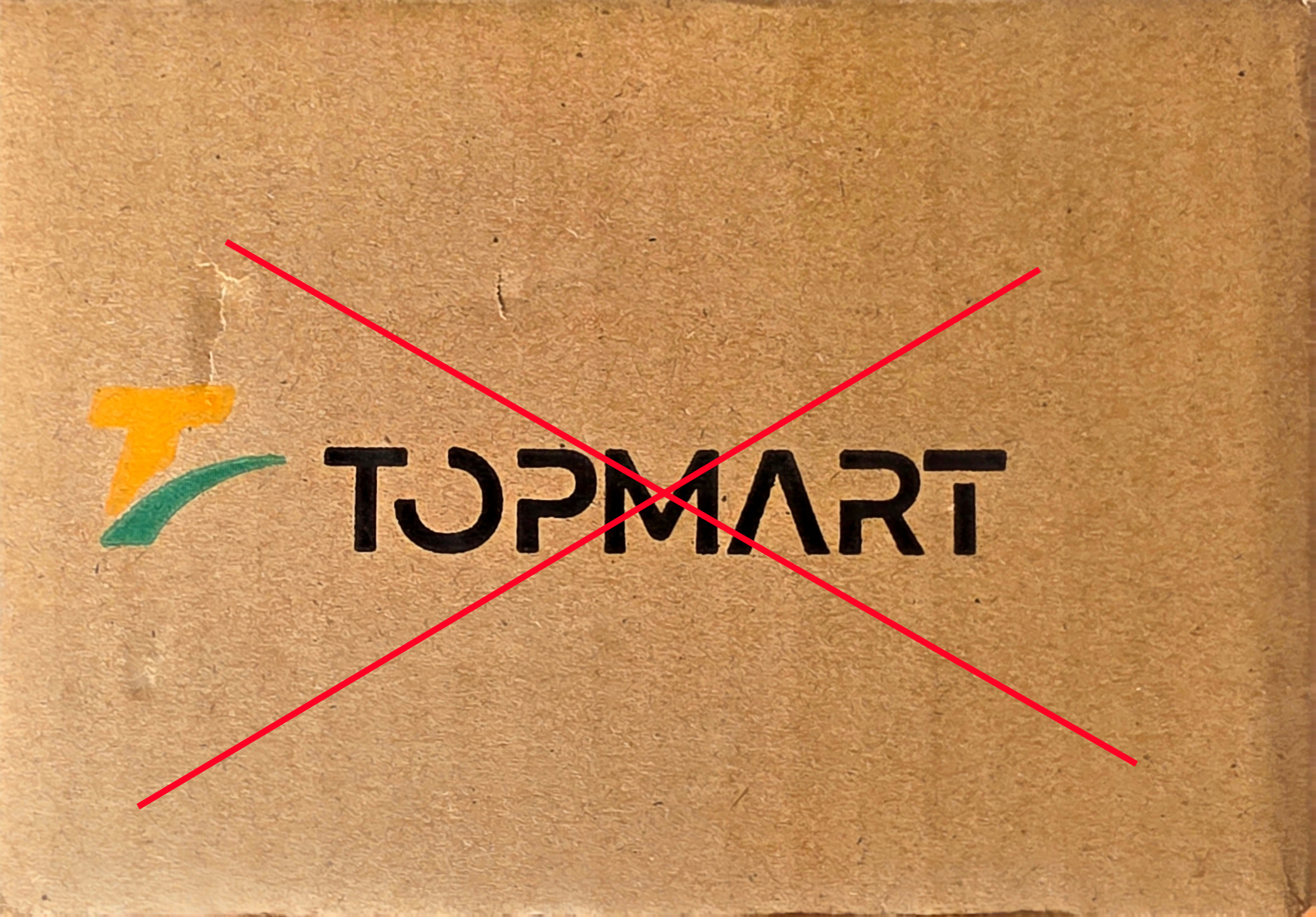 Balík od cizího prodejce s neoprávněně použitým označením Topmart