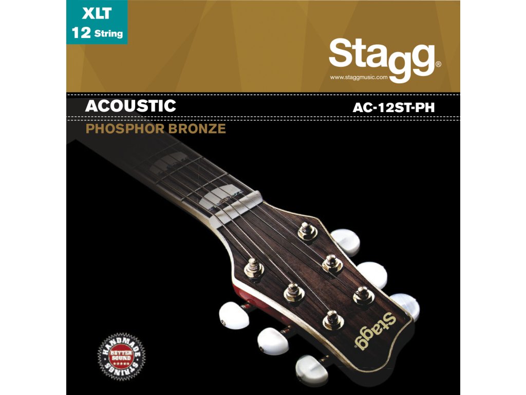 Stagg AC-12ST-PH, sada strun pro 12-ti strunnou kytaru, extra light