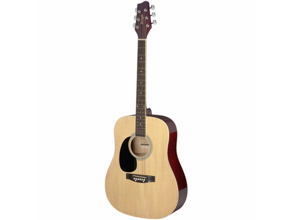 Stagg SA20D LH-N, akustická kytara typu Dreadnought, levoruká