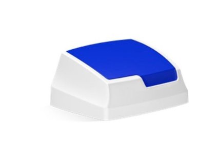 Plastové víko s klapkou 25 l - modré