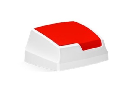 Plastové víko s klapkou 25 l - červené