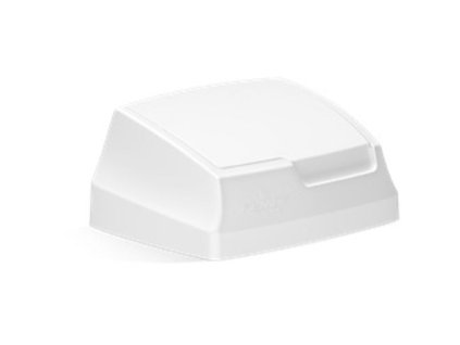 Plastové víko s klapkou 25 l - bílé