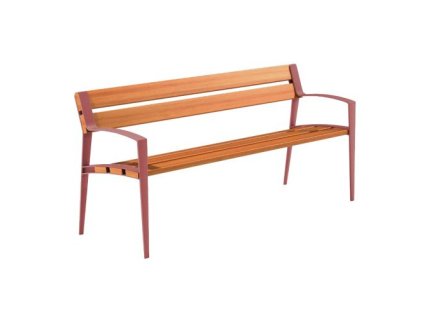 Parková lavička Minsk - vínová