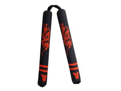 Fighter Soft Dragon nunchaku - černá/červená