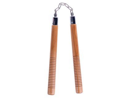 Nunchaku Overall vyřezávané - hnědá