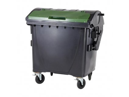 Plastový kontejner 1100 litrů černo-zelený V/V