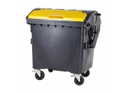 Plastový kontejner 1100 litrů černo-žlutý V/V